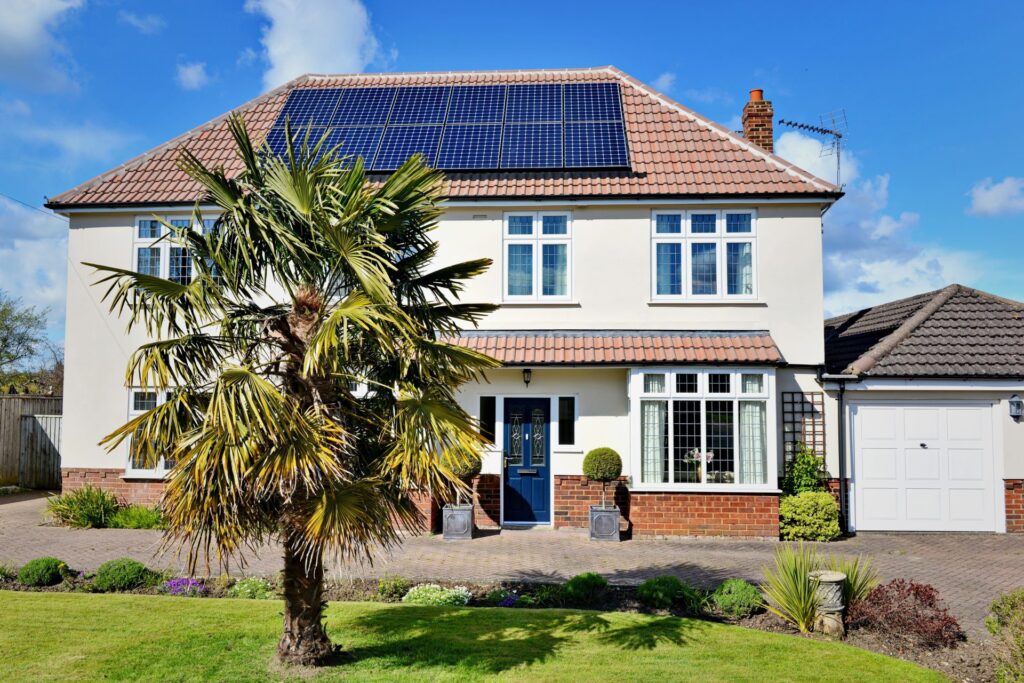 A home that has gone for solar energy in 2024.