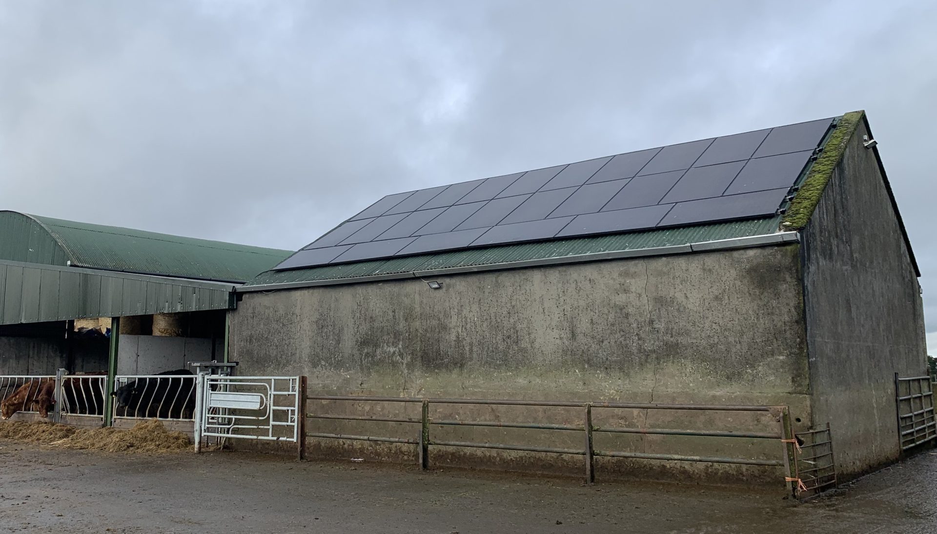 Solar panels installation at Irish Farm by Solar Smart