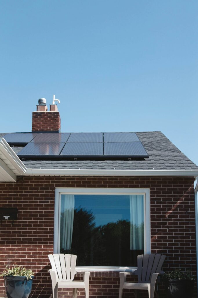Solar panels on a home as a customer chose the smart way to go solar and improve the energy efficiency of their home with SolarSmart.